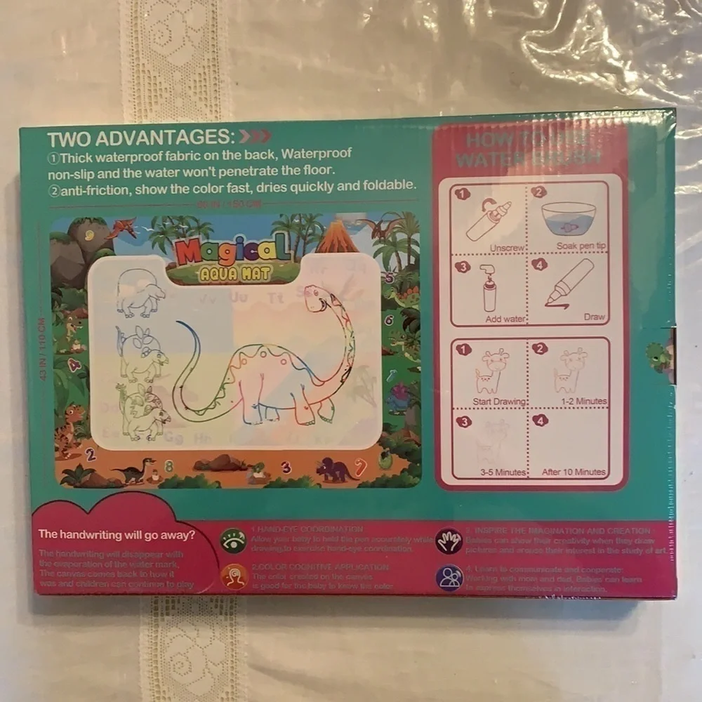 New Magical drawing Aqua Mat best toys for kids ages 3+ Dinosaur nib new